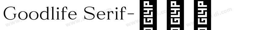 Goodlife Serif字体转换